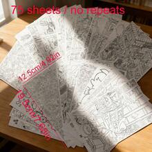Stress Relief Line Drawing Tracing Sheets, Suitable For Adults To Relieve Boredom And Stress During Work, Drawing Practice And Copying Templates, Art Supplies, Suitable For Painting Beginners, Train Focus And Observation Skills, Perfect As Holiday Gift. (Reminder: Please Check The SKU Image For Size Before Purchasing) (Due To The Characteristics Of Bulk Printing Process, There May Be Slight Color Difference In The Printed Pattern, Which Is Within The Normal Range Of The Industry And Will Not Affect The Use) - Sets - View 10