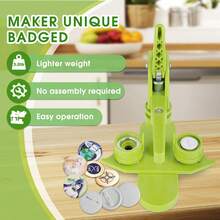Button Making Machine, 100 Sets, Button Pressing Machine With Badges To Give To Family, 32mm - A - View 3