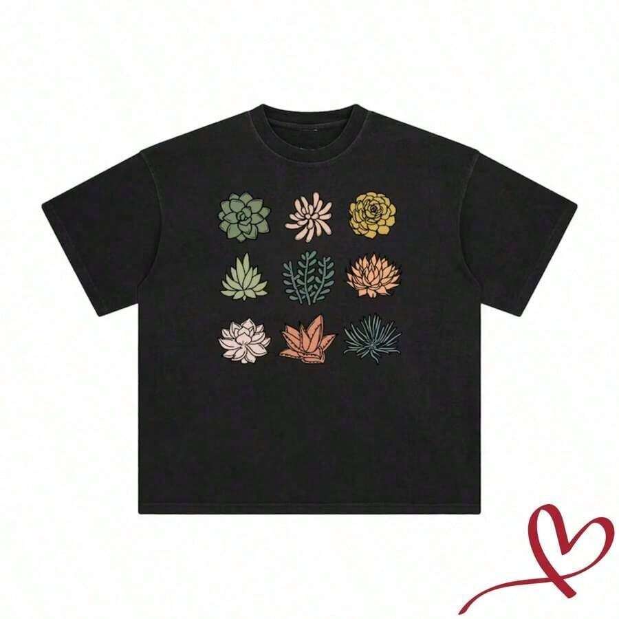 100% Cotton, Short Sleeve, Summer Clothing, Lemonade Jesus T-Shirt, Christian Clothing, Fan, Life Gave Me Lemons, Religiously Inspired T-Shirt, Spring Y2Y Sets For - 黑色 26 - 查看 1
