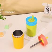 Kids Water Bottles, Back To School - Orange - View 4