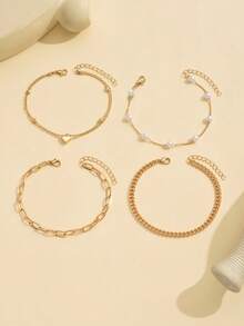 Gelang Kaki Wanita - Emas - View 2
