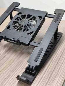 USB Cooling Laptop Stand, Adjustable Height Ergonomic ABS Laptop & Tablet Riser, Foldable Portable Desktop Holder For Office & Daily Use - View 10