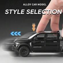 Model Truk Pickup Mammoth Skala 1:32 dari Paduan Logam Die-Cast, Pintu Dapat Dibuka - Rak Kargo Belakang Dapat Dilepas, Mainan Kendaraan Off-Road untuk Kolektor Anak, Hadiah Ulang Tahun, Hadiah Ulang Tahun - MultiWarna - View 6