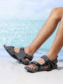 Men's Sandals Hiking Water Beach Sport Outdoor Athletic Arch Support Summer Sandals - 深灰色 - 查看 6
