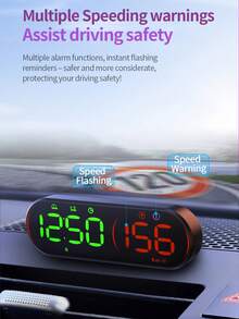 Car G26 HUD Speedometer Display RGB Multi-Color Auto Light Sensing Overspeed Warning Vehicle Electronic Instrument - A - View 8