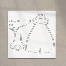 1pc Big Mouth Frog Quilted Template Reusable Washable DIY Frog Shape PET Pattern Template - Precision Cut Efficient DIY Sewing Tool, Suitable For Handicrafts, Fabrics And Home Decor - Classic - View 10