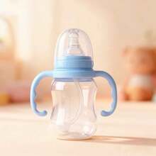 1pc 120ml/240ml 0-3 Years Straw Feeding Bottle, Standard Neck With Handle, Gravity Ball, Drink In Any Position - Multicolor - View 10