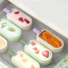 Transparent Ice Cream Mold, Soft Silicone Popsicle Mold, Tray, DIY Ice Cream And Sorbet Maker - Multicolor - View 4