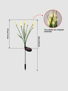 1/2/4pcs LED Solar Powered Reed Garden Lights, Outdoor Stake Lights, Lawn Landscape Lighting Decorative Lights, Suitable For Pond, Patio, Yard, Pathway - One Size Fits All - View 12