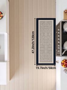 DAJIANG 1 buah Karpet Panjang Vintage untuk Dapur, Cocok untuk Kamar Mandi, Dapur, Luar Ruangan, Dalam Ruangan, Lorong, Kamar Tidur, Ruang Tamu, Karpet Samping Tempat Tidur, Dapat Dicuci dengan Mesin, Keset Pintu Masuk yang Mudah Dibersihkan, Bagian Bawah Anti Selip, Dekorasi Kamar Tidur, Dekorasi Kamar Mandi - Khaki - View 13