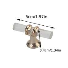 1pc Modern Transparent Handle, Luxury Plastic Handle, Cabinet Door Handle - Transparent Strip - View 9