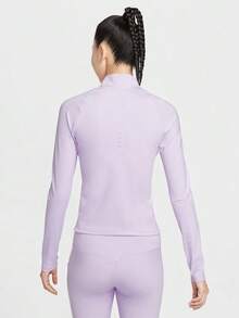 Nike 女款 AS W NK SWIFT DF FZ MDLYR 針織全拉鍊無帽夾克 IB1999-511 - 淡紫色 - 查看 3