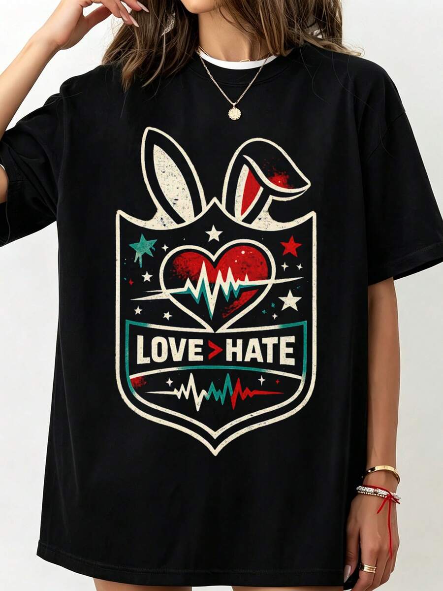 Supers Bowls 2026 Bad Bunnies  Superbowl Halftime Shirt Crew-Neck Printed Men's Fashion Short-Sleeved Sports T-Shirt - Black - View 1