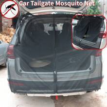 1pc Car Trunk Mosquito Net, Suitable For SUV/Off-Road Vehicle, Rear Door Sunshade Mosquito Tent, Ideal For Outdoor Camping And Road Trips - Black - View 10