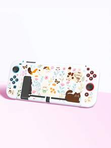 New Switch 2 (2025) Game Console Accessories, Cartoon Kitten Floral Pattern Switch Protective Case, Compatible With Switch 2/Switch NS/Switch OLED/Lite, Suitable For Switch 2/Switch Game Console Accessories, Full Set, Storage Bag, Card-Insertable Dock, Switch Protective Case, Best Gift For Switch Players - Multicolor - View 22