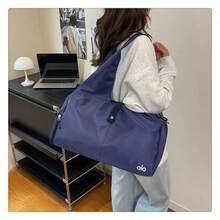 ALO Foldable Gym & Yoga Bag, Large Capacity Travel Tote Bag, Lightweight Multi-Purpose Shoulder Bag For Sports & Travel - 深藍色 - 查看 6
