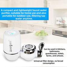Household Faucet Water Purifier With Multi-Specification Replacement Filter Cartridges, Optional 1/2/3/4-Piece Filter Cartridge Set, Built-In High-Efficiency Carbon Rod Filter, Removes Rust, Silt, Hair, Particles And Other Impurities - View 9