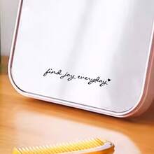 Pegatina de espejo retrovisor Feliz cada día, pegatina humorística de amor propio y positividad, adecuada para espejo retrovisor de coche, botella de agua y espejo - A - Ver 7