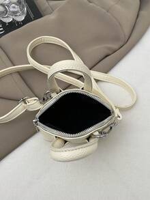 Bolso mini con diseño de nicho en forma de concha, bolso versátil con tiras de espagueti, bolso bandolera, bolso accesorio compacto para salidas - Multicolor - Ver 9