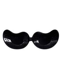 1/2 Packs Pleated Peach Shape Self-Adhesive Bra, Seamless Invisible Backless Lifting Nipple Covers For Wedding Evening Dresses - Multicolor - View 14
