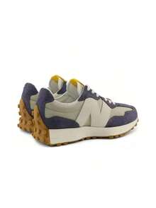 Sepatu Lari Kasual Low-Top Nyaman New Balance NB 327 Nylon untuk Off-Road, Komuter Kota, Unisex, Biru-Hijau - Hijau Tentara - View 2