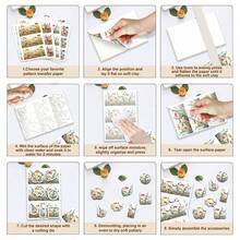 Bird/Butterfly/Flower/Letter Pattern Transfer Paper, Polymer Clay Printing Paper, Size 5.82 * 3.93 Inches, Suitable For DIY Art Jewelry Earring Making Special Polymer Clay Transfer Printing - A - View 10