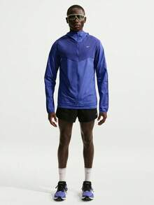 Nike Chaqueta deportiva con capucha de manga larga para hombre - Azul - Ver 6