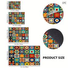 1pc Plaid Pattern Diatomaceous Earth Drying Mat, Non-Slip Heat-Resistant Absorbent Pad, Suitable For Kitchen Countertop, Coffee Machine, Tableware, Home Cafe Bar Party Decor Placemat Gift - Multicolor - View 6