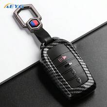碳纖維 ABS 汽車鑰匙遙控器保護套，防刮耐衝擊保護殼，適用於 Avalon C-HR Camry Corolla Prius Prado RAV4 - 豐田A款 - 查看 13