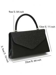 Women's Straw & Velvet Evening Bag With Chain Strap, Suitable For Beach And Formal Parties - Maroon - View 2