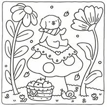 Libro de colorear de 24 páginas con historias lindas, audaces y fáciles, libro de colorear de historias lindas, audaz y simple, historias esponjosas, regalo ideal para el Día de San Valentín, Día de la Madre, Navidad, Halloween, regalo para familiares y amigos, libro de colorear para adultos - 7,87*7,87 pulgadas - Ver 4