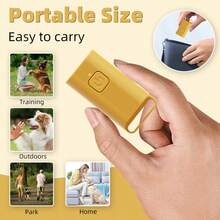 Mini Repelente Ultrasónico para Perros, Dispositivo Portátil Recargable Anti-Ladridos, Equipo de Entrenamiento Anti-Ladridos para Perros con Indicador LED - Amarillo - Ver 6