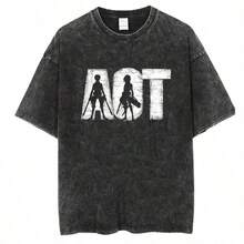Bring Me The Horizons T-Shirt, Rock Music, Harajuku, Short Sleeve, Streetwear, Summer, Men Women, Washed T-Shirts - 藕粉色 - 查看 1