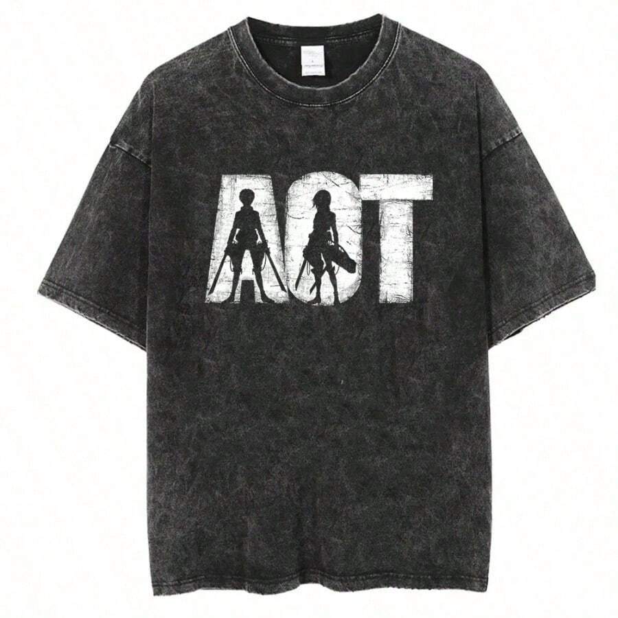 Bring Me The Horizons T-Shirt, Rock Music, Harajuku, Short Sleeve, Streetwear, Summer, Men Women, Washed T-Shirts - 藕粉色 - 查看 1