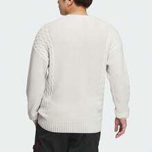 adidas 武極系列 Wuji Sweatshirt 舒適柔軟純色運動長袖針織衫 男款 灰 - 灰色 - 查看 3