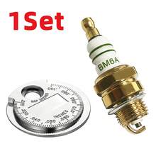 1套高性能火星塞含間隙量規工具，耐用點火零件，適用於小型汽油引擎、園藝機械及戶外動力設備 - A - 查看 10
