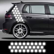 Honeycomb Hexagonal Graphics Car Vinyl Decal Car Body Side Sticker Waterproof Modification Decoration Auto Tuning Accessories - Car Sticker - View 1