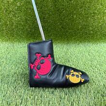 Colorful Skull Embroidery Straight Putter Cover, Street Style Cool Design, Golf Accessory - Black - View 6