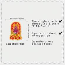 50pcs Cute Cartoon Year Of The Horse New Year Stickers, Personalized Creative Cool Decorative Wall Phone Ruler Decals - 50 Year Of the Horse New Year Stickers - View 2