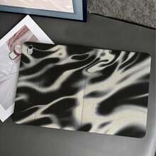 1件裝黑白漸層漩渦印花平板保護殼，附筆槽，相容 iPad 10代 Smart Case/Air 13(M3 2025)/Air 11/11(A16 2025)，相容 Oppo Pad、 Matepad、Vivo Pad、Honor Pad、Xiaoxin Pad - 彩色 - 查看 2