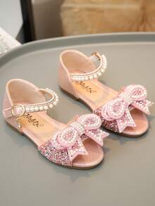 1 Pair Girls' Princess Sandals, Wear-Resistant & Anti-Slip Design ...