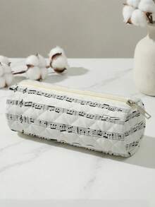 1pc, Text, London, Turtle Pattern Printed Large Capacity Pencil Case, Pencil Bag, School Storage Bag, Storage Box, Suitable For Girls And Boys Students, Back To School Gift, Holiday Gift - Multicolor - View 4