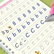 4pcs Children's Grooved Calligraphy Practice Books For Hard Pen Writing - Multicolor - View 3