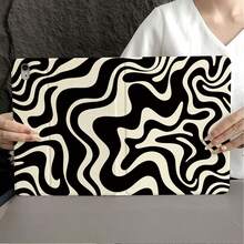1件裝黑白抽象漩渦印花平板保護殼，附筆槽，相容 iPad 10代 Smart Case/Air 13(M3 2025)/Air 11/11(A16 2025)，適用於 Pad、Matepad、Pad、Honor Pad、Xiaoxin Pad - 彩色 - 查看 9