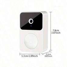 (Built-In Battery) Wireless Video Doorbell With Camera, Wide Angle Smart Visual WiFi Rechargeable Security Doorbell, Two-Way Audio, Night Vision, Does Not Support 4G WiFi, Only Supports 2.4G WiFi, Built-In 400mAh Battery - View 3
