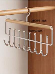 Multifunctional Hat Rack, Multifunctional 8-Hook Rotating Hat Rack, Multifunctional Trouser Rack, Household Wardrobe Storage And Drying Rack, Non-Slip And Non-Deformation Clothes Hanger, Hat Rack That Can Be Used For Both Wardrobe Storage And Drying. - Multicolor - View 9