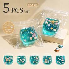 Ocean Themed Sensory Decompression Magic Cube, Decorated With Cartoon Seashells, Conches, Schools Of Fish And Ice Cream Elements To Create A Marine Party Atmosphere, Effectively Relieving Anxiety. Suitable For Outdoor Spaces And Office Environments, - Multicolor - View 12