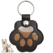 Leather Pet Hair Storage Keychain Charm, Portable Lost Pet Fur Memorial Bag, Mini Hair Collection Pouch For Cat & Dog Pet Keepsake Accessories - Multicolor - View 8