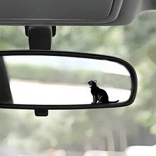 1pc Cute Cat Car Sticker Romantic Rearview Mirror Window Body Sticker Electric Vehicle Car Scratch Cover Decorative Sticker - Cat Stickers - View 2