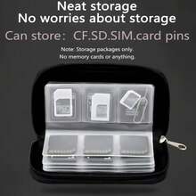 1pc Memory Card Storage Bag, Large Capacity Storage Card Organizer, 22 Card Slots Partition Storage For SD, TF Cards, Lightweight And Portable, Protective And Moisture-Proof, Essential Tool For Photography Enthusiasts - View 10